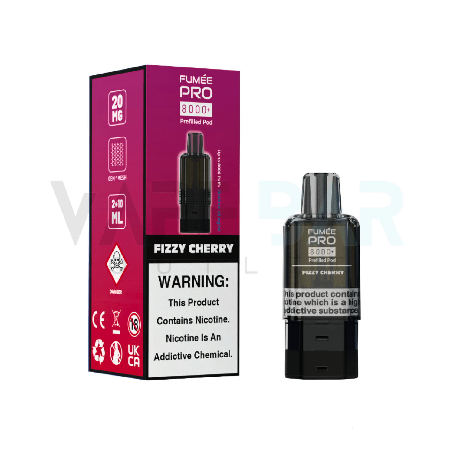 Fumee Pro 8k Refill Fizzy Cherry