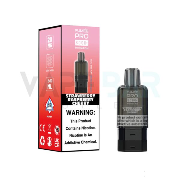 Fumee Pro 8k Strawberry Raspberry Cherry